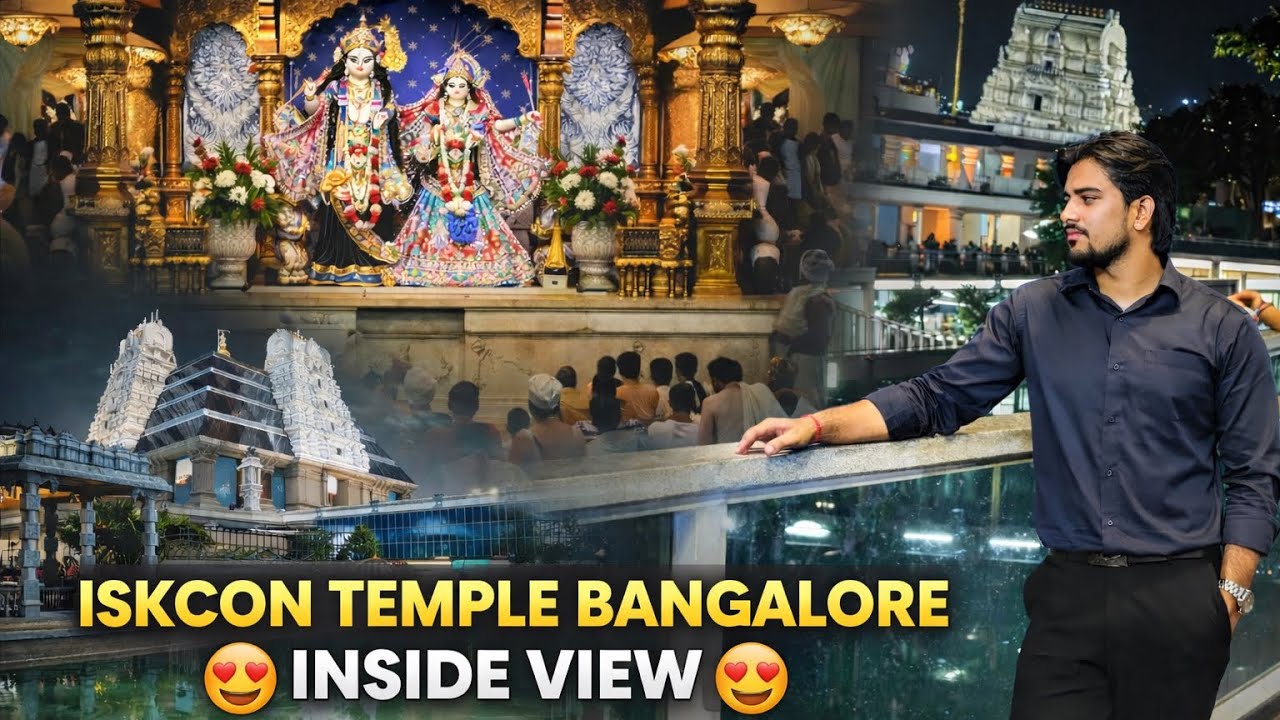 ISKCON Temple Bangalore 😍 | Inside View & Full Tour | Peaceful Vibes ✨😮✅❤️