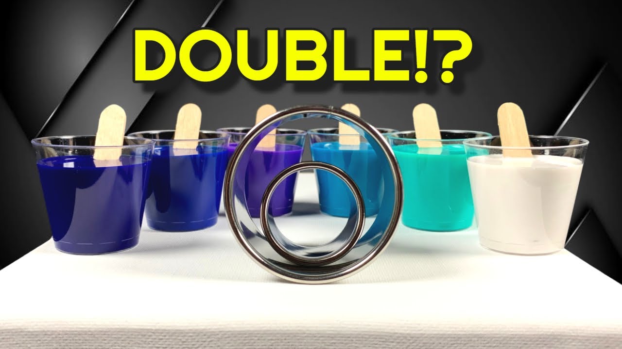 Double Open Cup Acrylic Pour Shocking Results!!