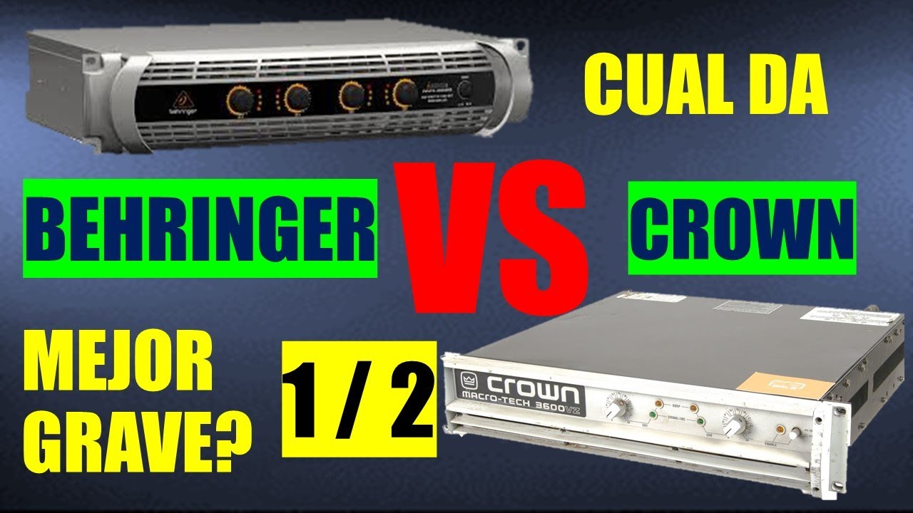 😱💥💥❌BEHRINGER le gano a CROWN!😱😱💥⚠🔊🔊 Epic versus  MACRO TECH 3600vz vs INUKE NU 46000 SPECTRUMDJ!!
