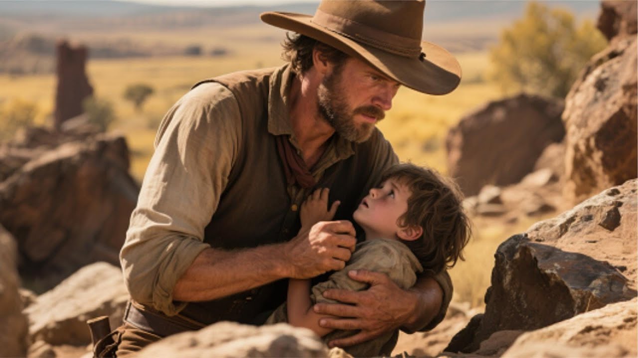 Lonely Cowboy Finds Child's Note in Canyon – Stranger Claims The Child Is His! He Knew That Face...