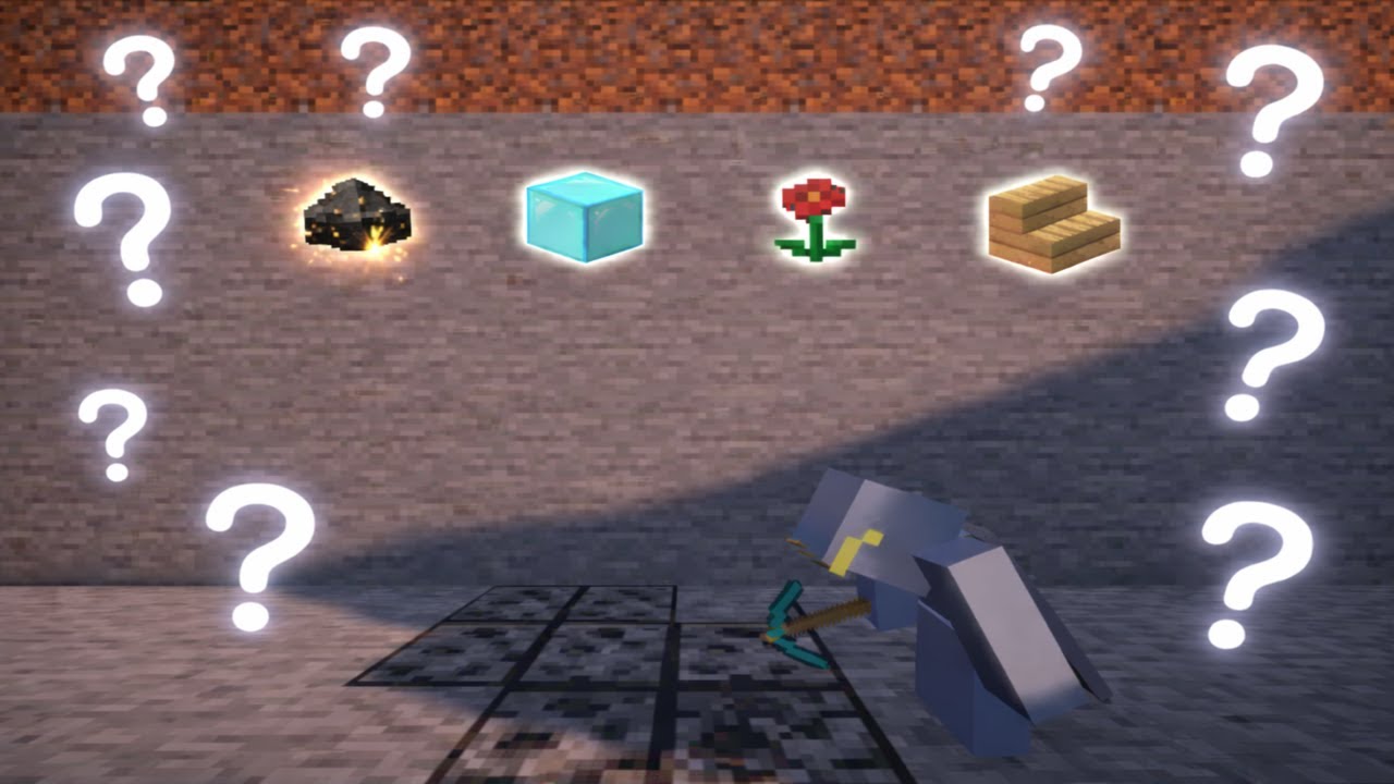 Minecraft But Breaking Blocks Gives Random Items!