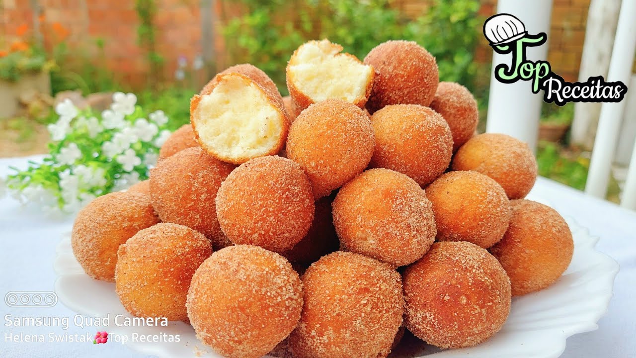 BOLINHO DE CHUVA SEQUINHO e MACIO - O SEGREDO &eacute; a MAIZENA - Dos Famosos Bolinhos de Chuva da Helena