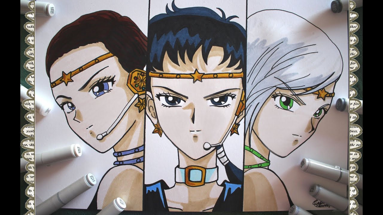 Cómo Dibujar Sailor Star Lights How To Draw Sailor Moon Sailor Stars Speed Drawing | CarlosNaranjoTV