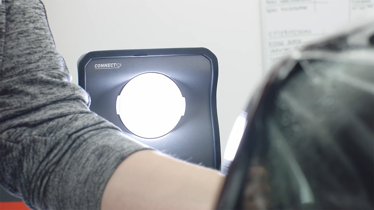 Paint protection film (PPF) application using SCANGRIP work lights