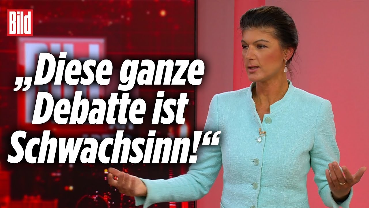 Eigene Partei, grüne Doppelmoral, Russland, Woke-Wahnsinn | Sahra Wagenknecht bei BILD