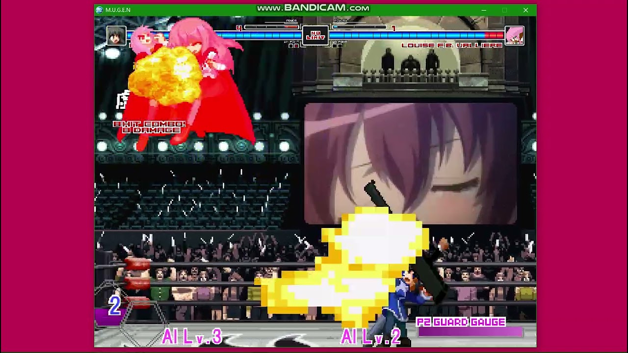 MUGEN WAIFUS BATTLE:Louise F.B. Valiere (Old version)Vs Louise F.B. Valliere|MUGEN ALL STARS 1.1B⭐