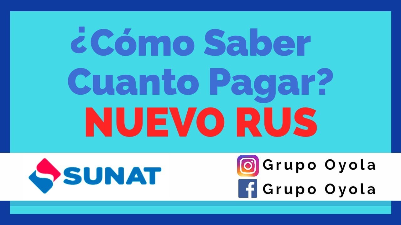 NRUS/NUEVO RUS - COMO CALCULAR TU IMPUESTO A PAGAR 2020 SUNAT