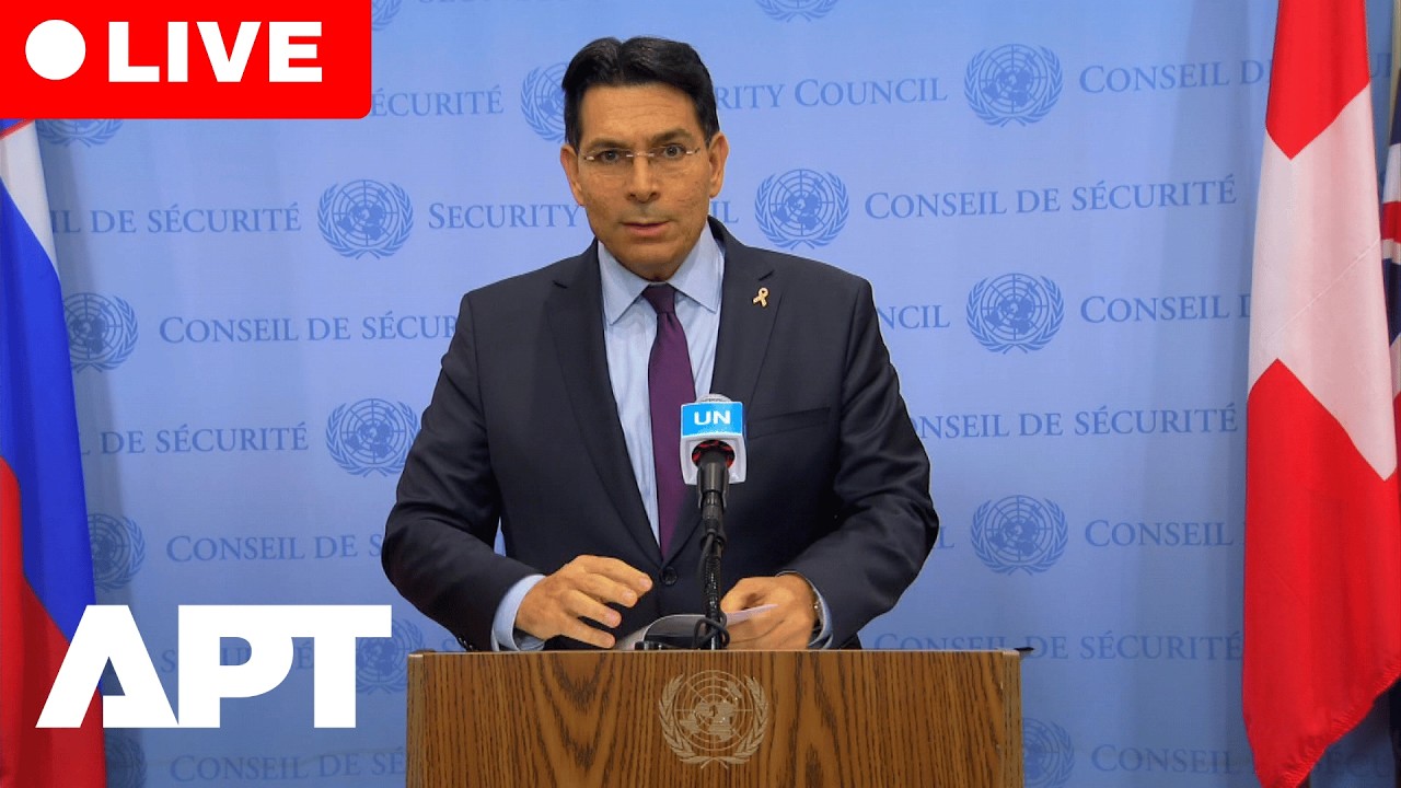 LIVE: Israel’s UN Ambassador Danny Danon Speaks to Media at UN Stakeout on Iran Crisis | APT