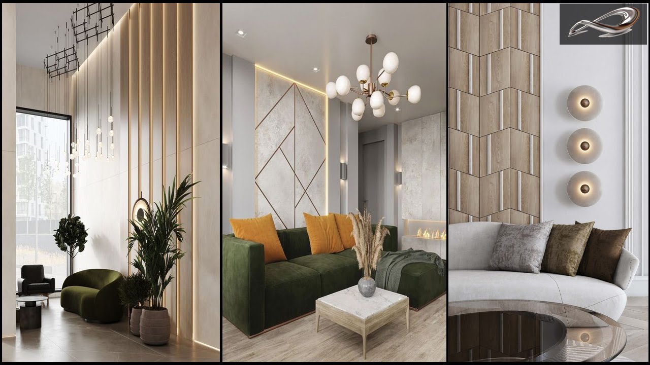 Top Living Room Wall Panel | Living Room Wall Decor | Living Room Wooden Wall Cladding Ideas | I.A.S