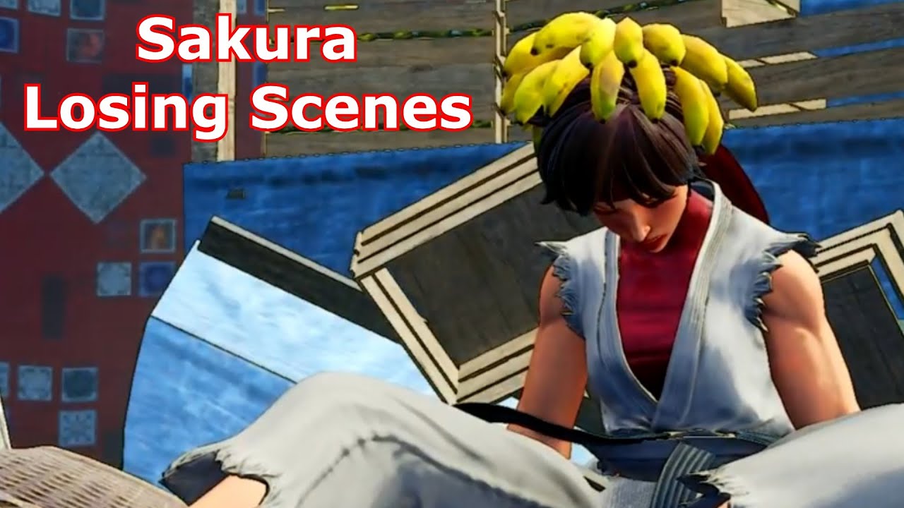 Sakura losing scenes | Street Fighter V: Arcade Edtion Losing scenes | Street Fighter V
