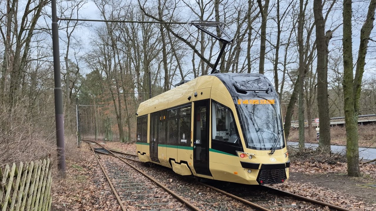Straßenbahn Woltersdorf | Die neuen Moderus Gamma LF 10 AC BD im Fahrgasteinsatz auf der 87