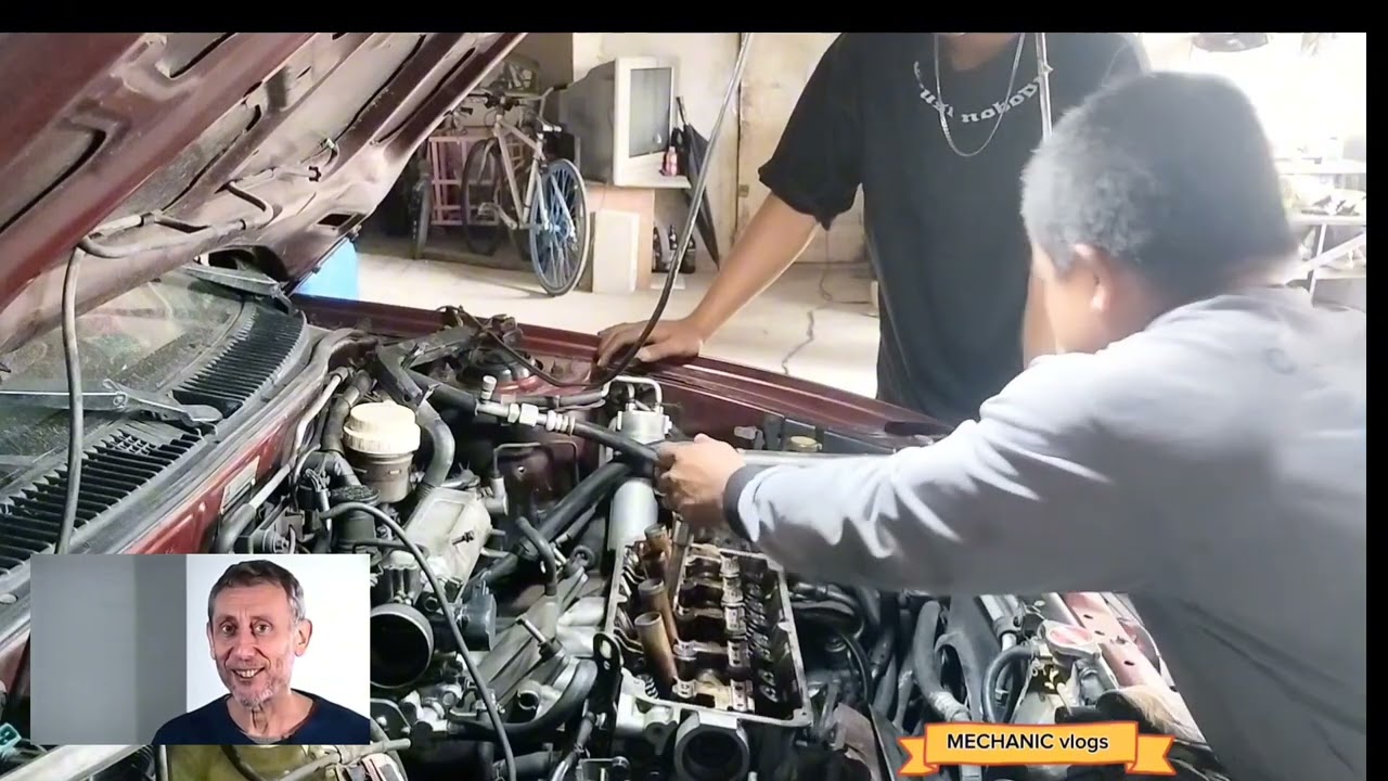 MITSUBISHI LANCER ENGINE TOP OVERHAUL, REPLACE HEAD GASKET