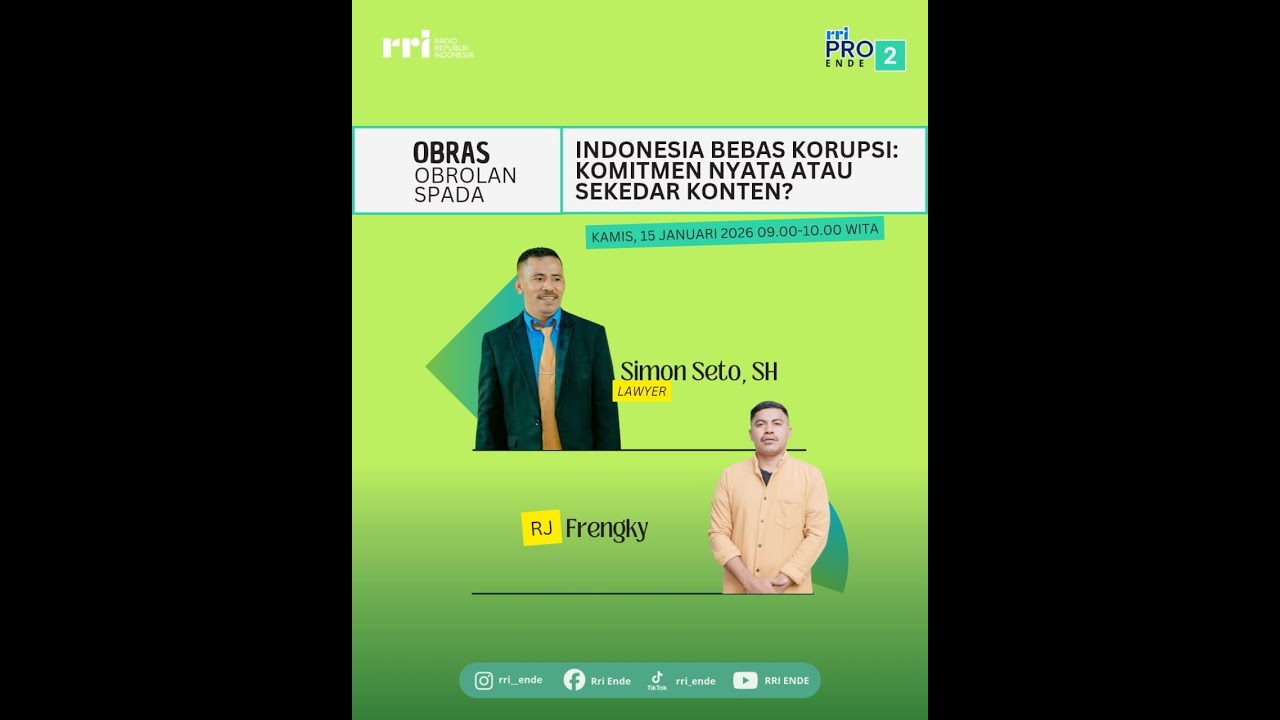 SPADA // Indonesia Bebas Korupsi : Komitmen Nyata atau Sekedar Konten?