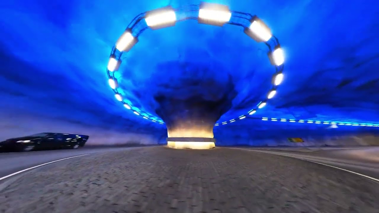 The famous Hardanger tunnel and bridge