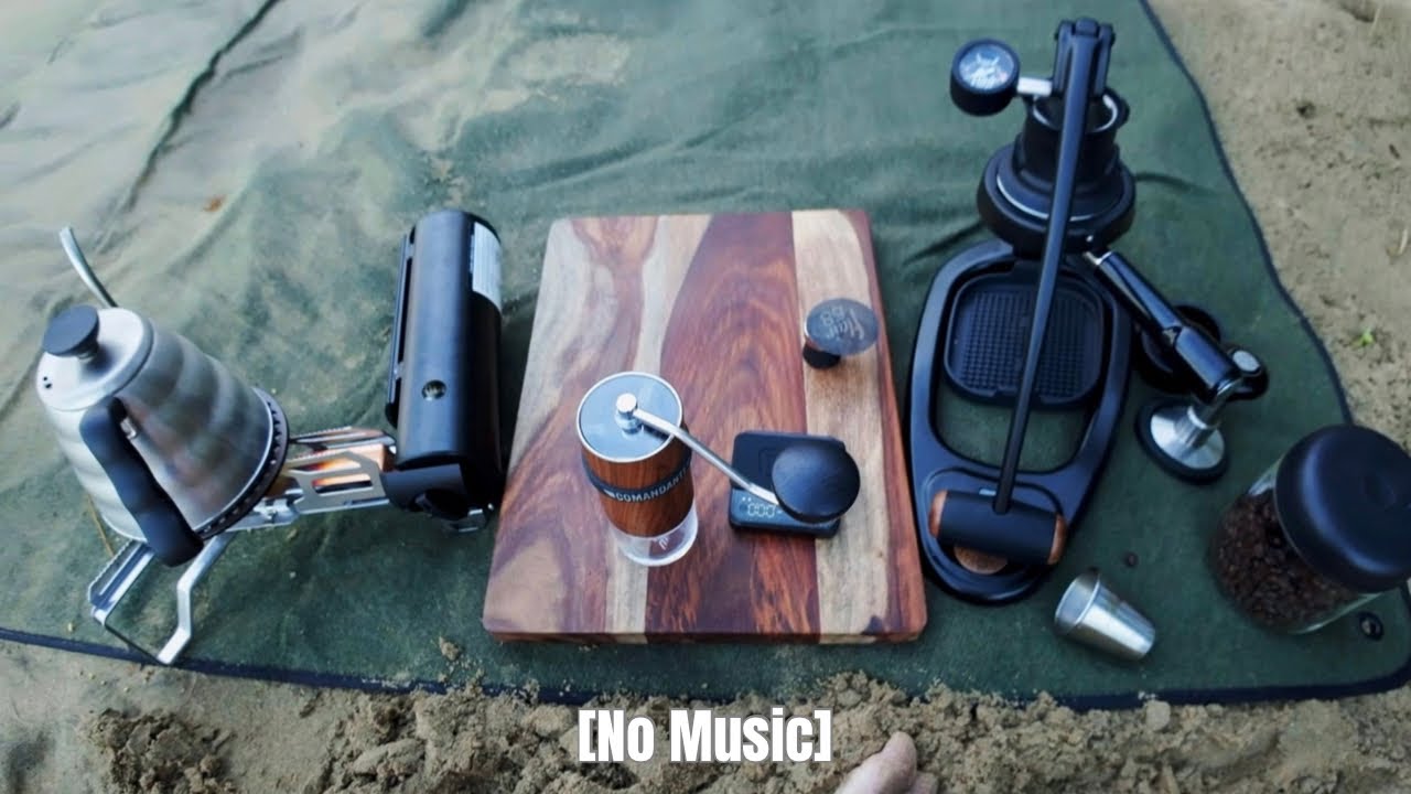 [No Music] Dragged My Full Espresso Bag to the Beach — Flair 58 Plus 2 in Action