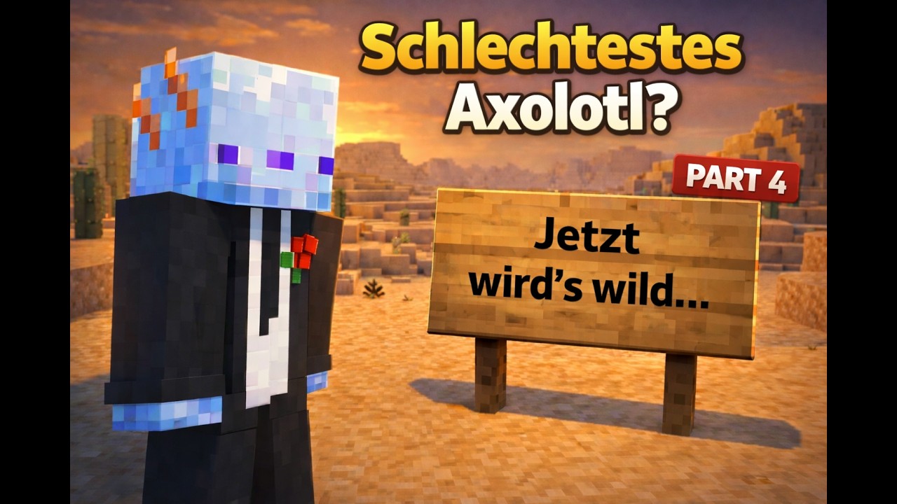 Das schlechteste Axolotl in Minecraft Part 4 | Jetzt wird wild ...