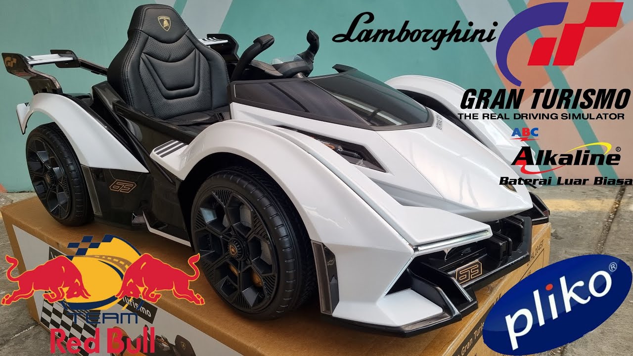 Lamborghini V12 VISION GT GRAND TURISMO PLIKO PK 8568 Mainan Anak Mobil Aki Electric Kids Car Toys