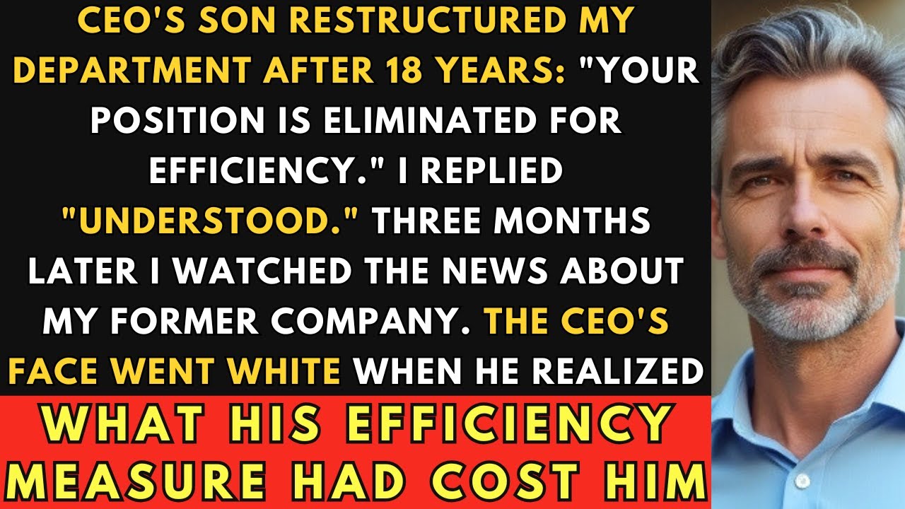 They Fired Me for 'Efficiency' – I Triggered Their $925M Collapse.