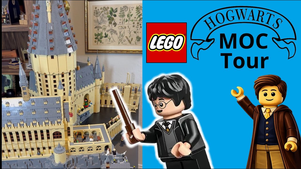 LEGO Harry Potter Hogwarts Castle MOC Tour!