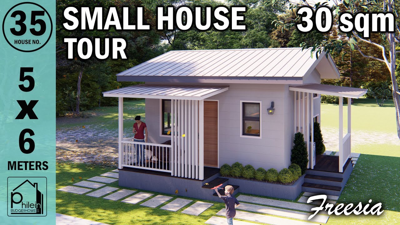 FREESIA | SMALL HOUSE DESIGN 30SQM (5X6 METERS) | 1 BEDROOM