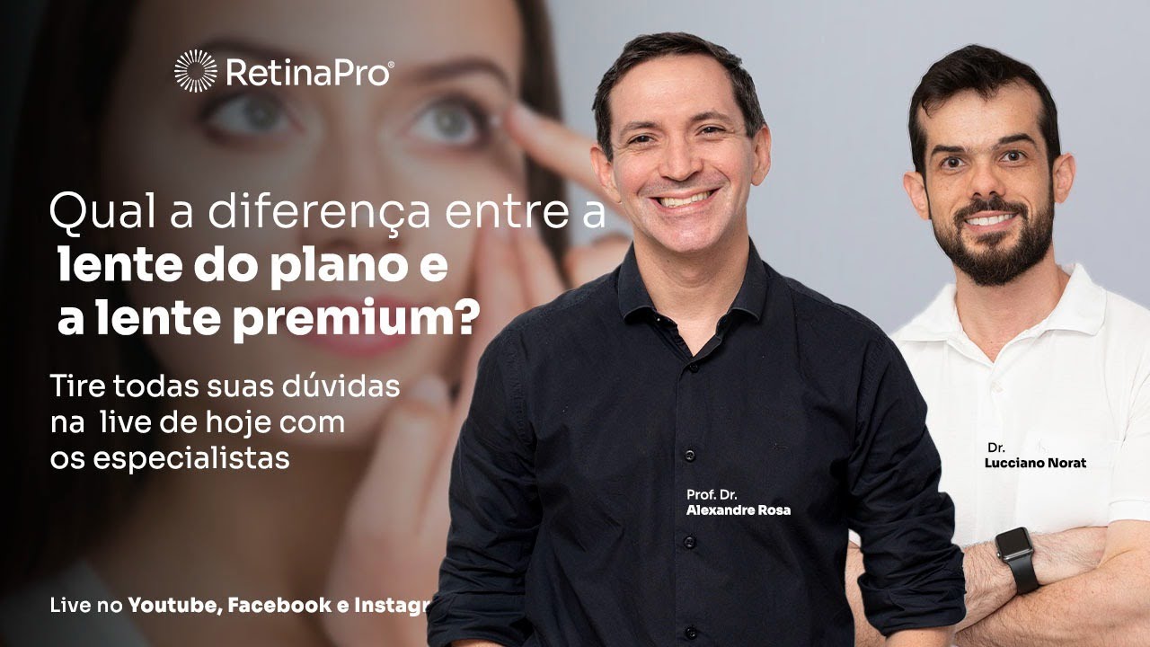 Qual a diferença entre a lente do plano e a lente premium?