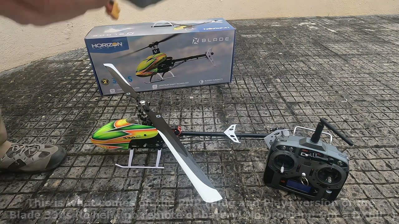 Blade 330s unboxing and first fly with Spektrum DX6i