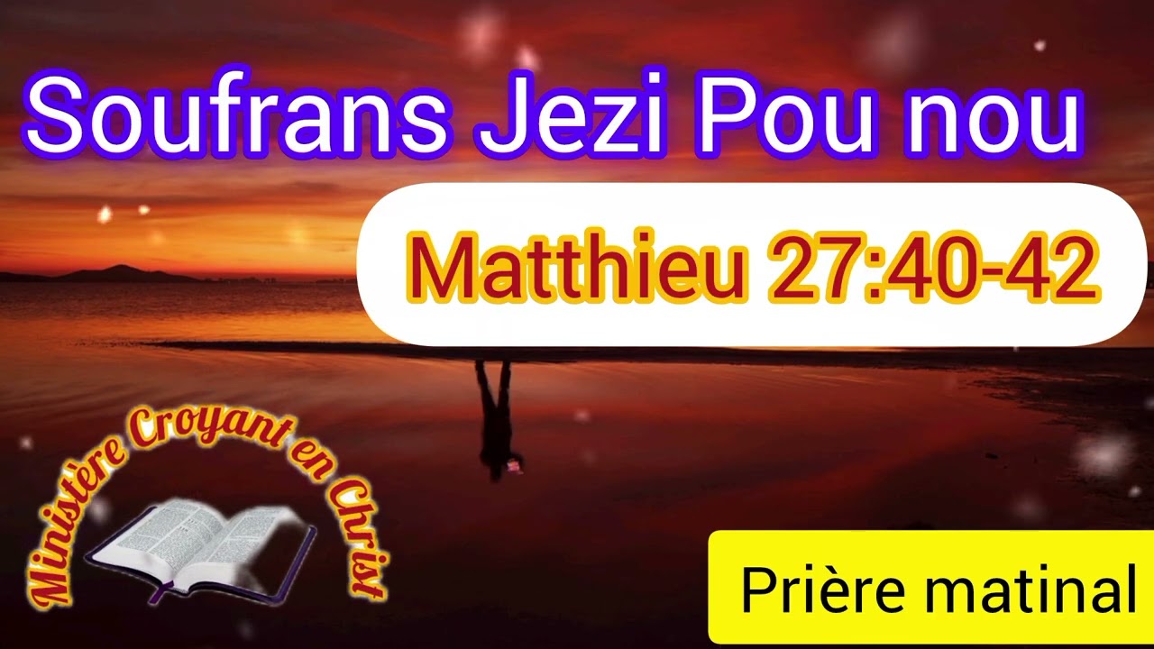 Le sacrifice de Jésus.