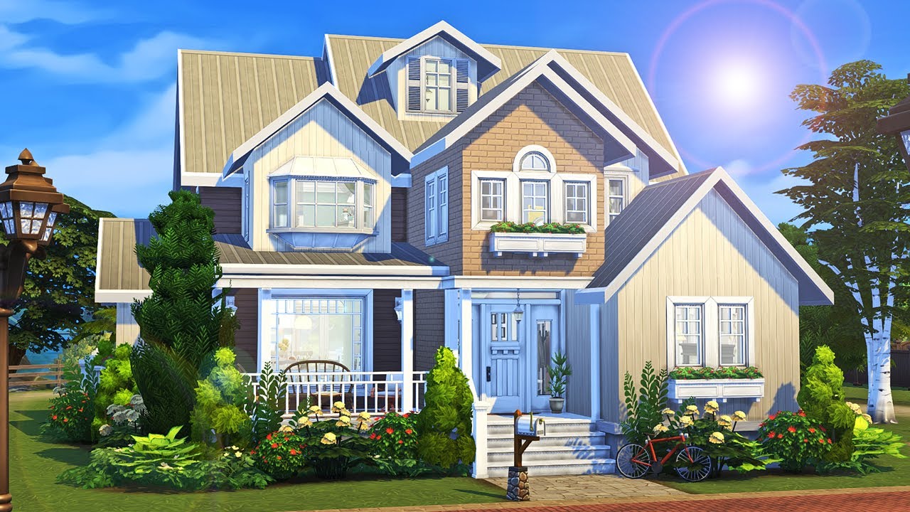 3 Generations 1 Big House 🏡 || The Sims 4 Family Home: Speed Build