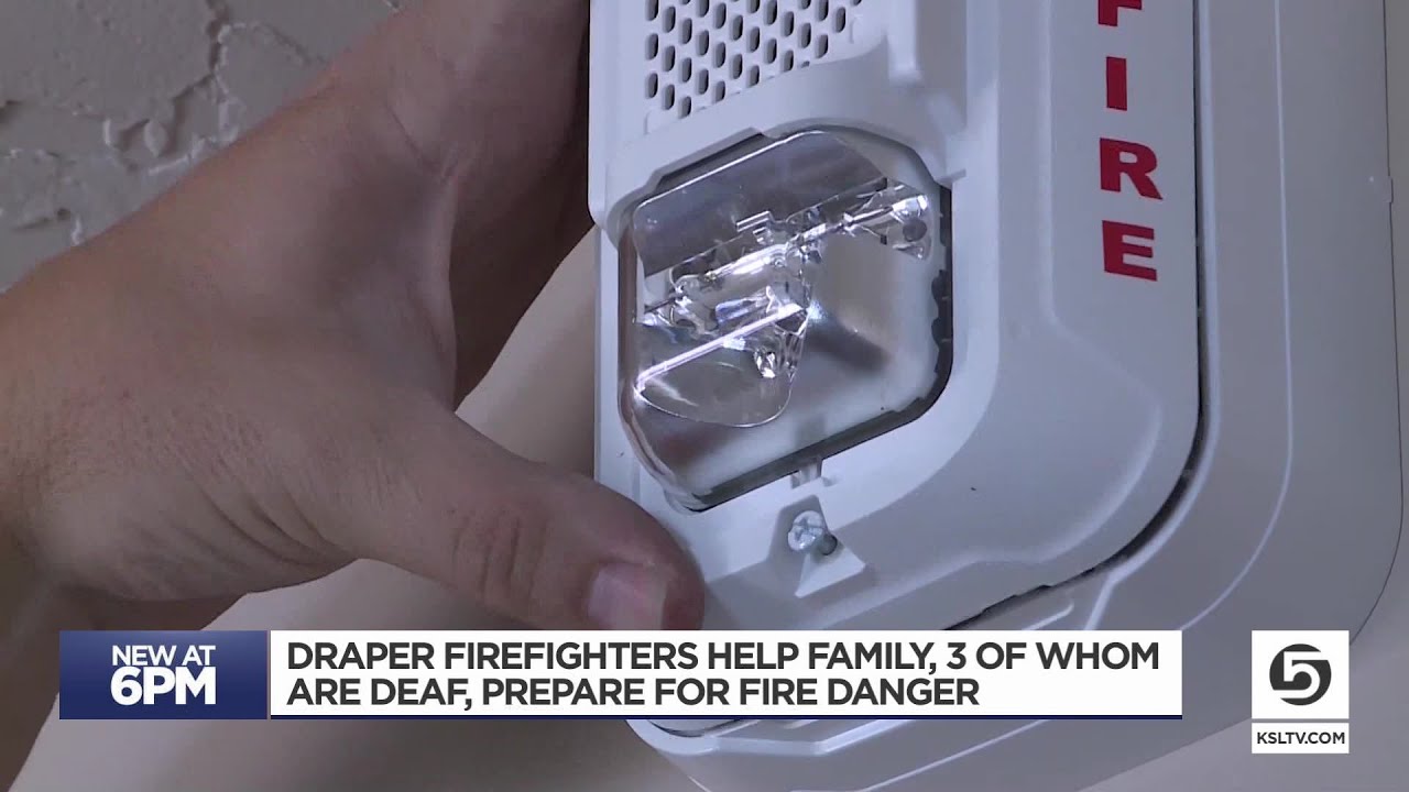 Draper Fire Dept. Installs Strobe Light Smoke Detectors For Deaf Family