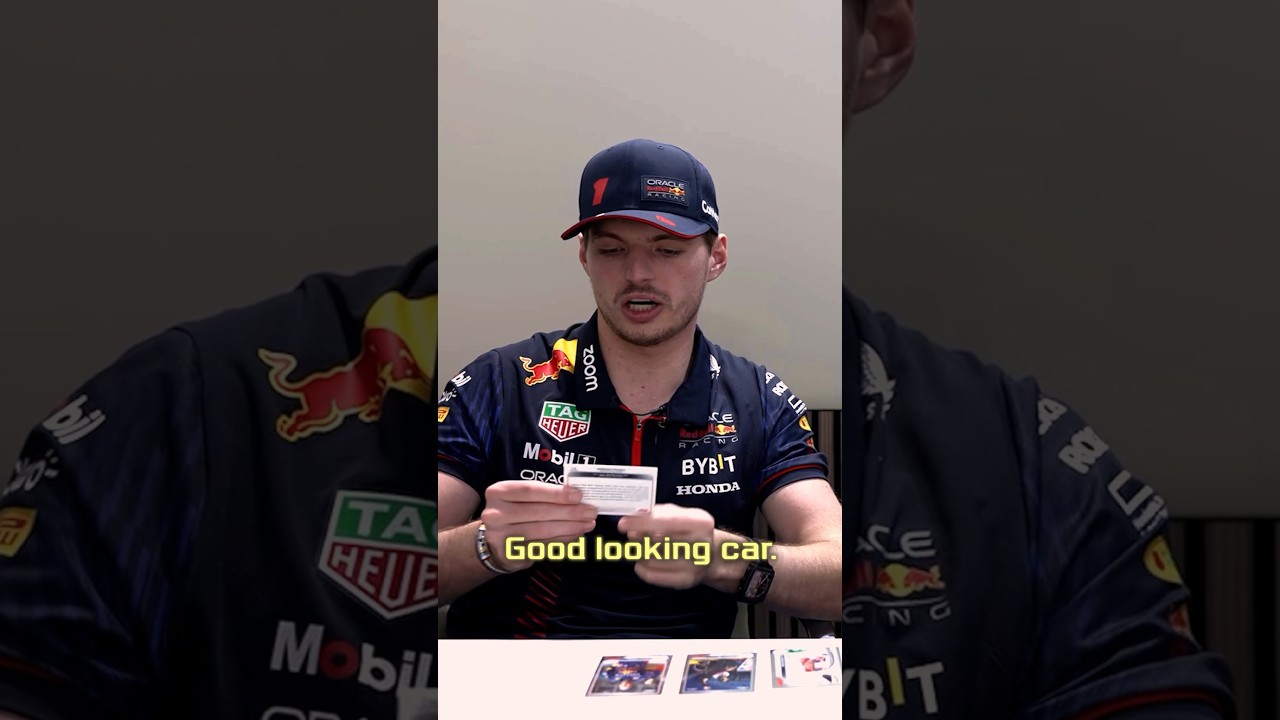 Max Verstappen Opens a Topps Pack