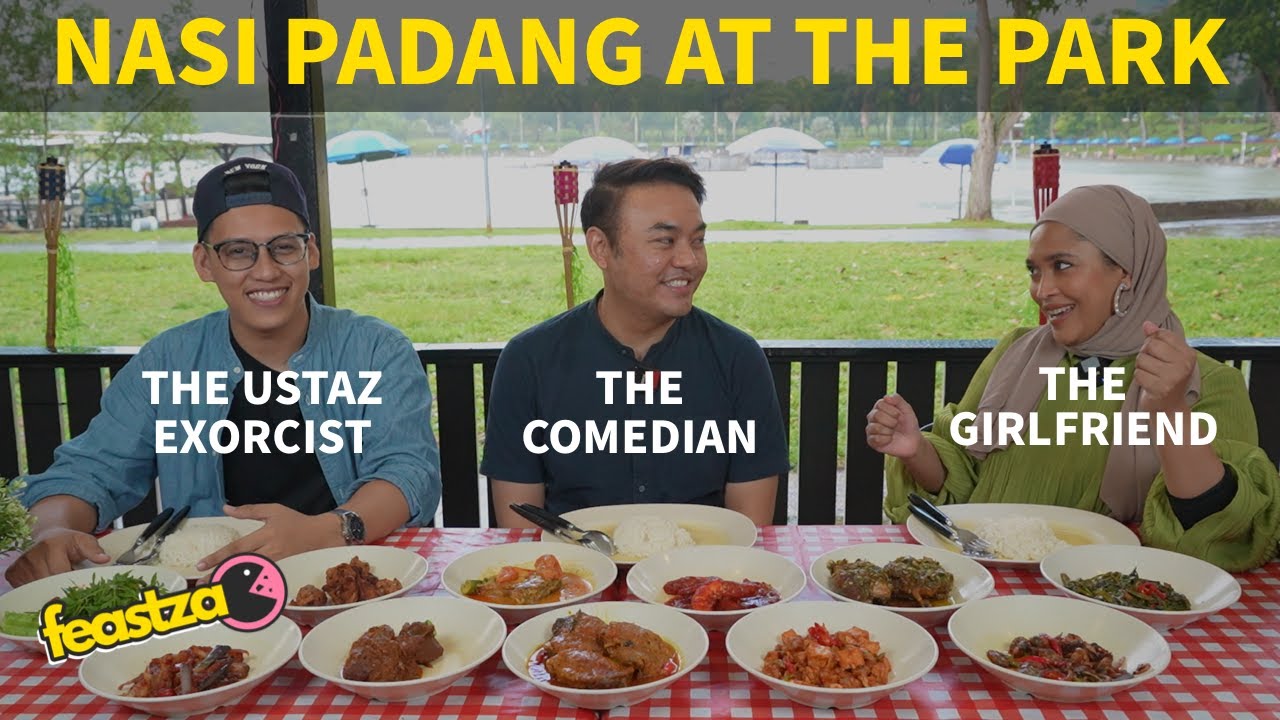Nasi Padang Ayam Portugese At THE PARK (Pasir Ris) | Ustaz Fadhly & Zuhairi | #feastzao