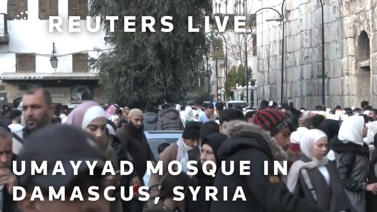 LIVE: View outside Umayyad Mosque in Damascus