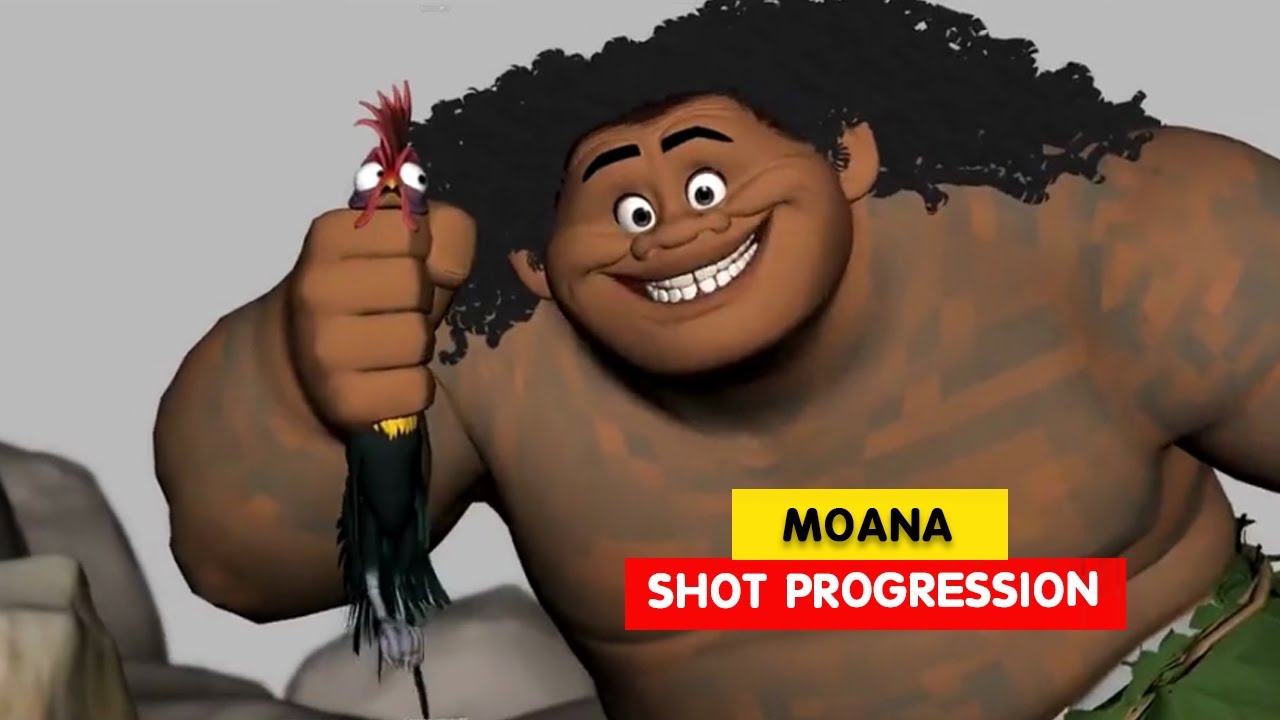 Moana | Maui and Hei Hei Shot Progression | Animation Breakdowns