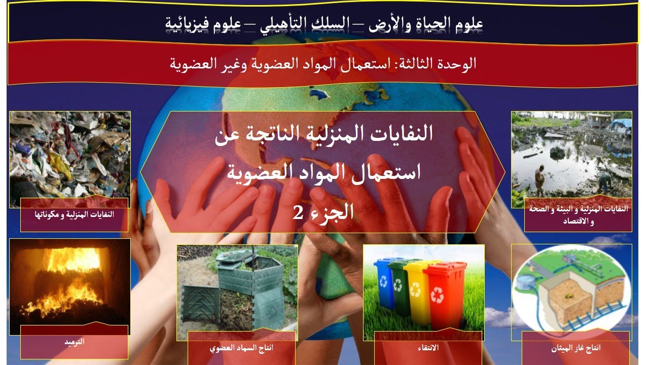 الثانية باكالوريا SP الحصة 2 | النفايات المنزلية الناتجة استعمال المواد العضوية 2