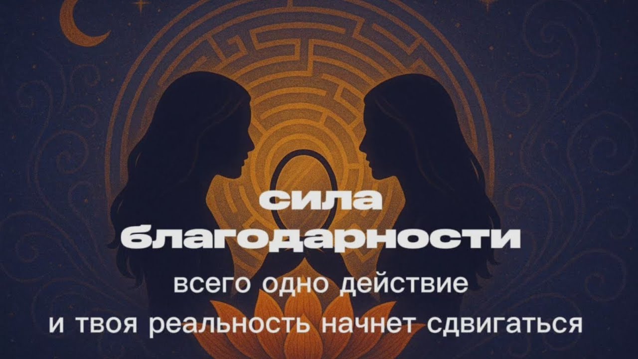 Сила благодарности | Всего одно действие меняет твою реальность 