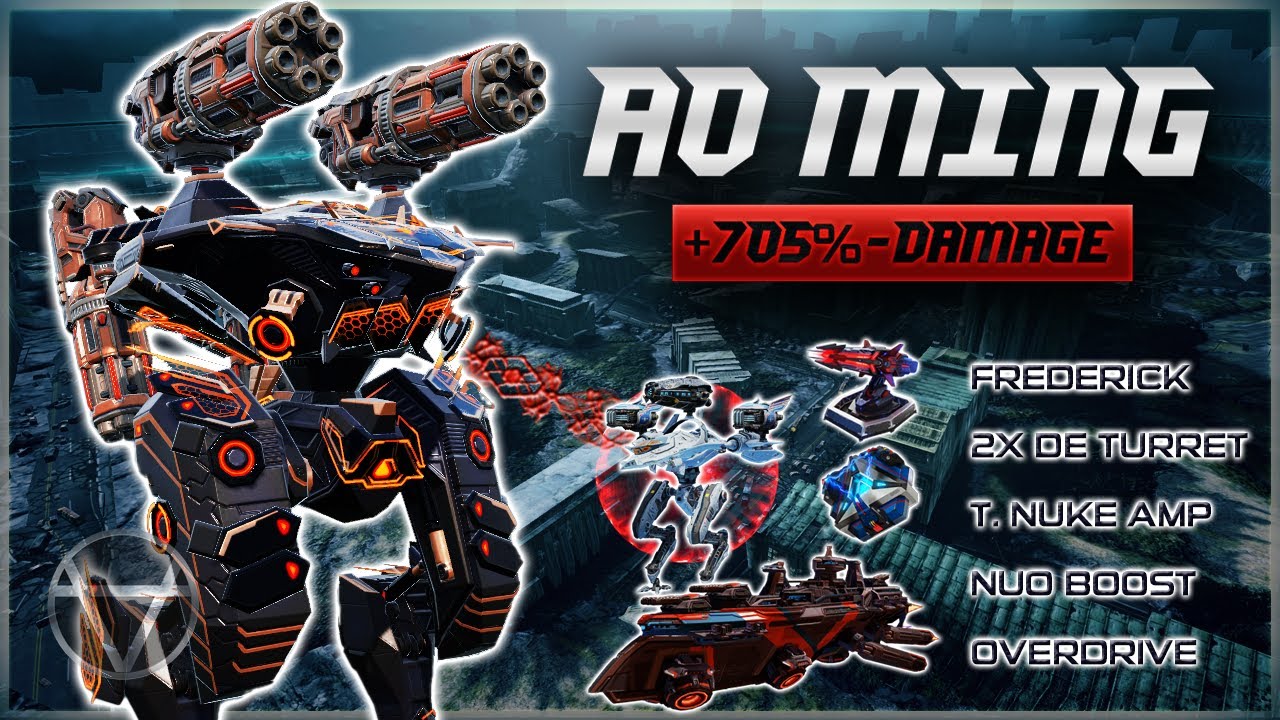 PULVERIZED! +705% Damage Arbiter Ao Ming w/ Nuo Link – War Robots Titan Gameplay