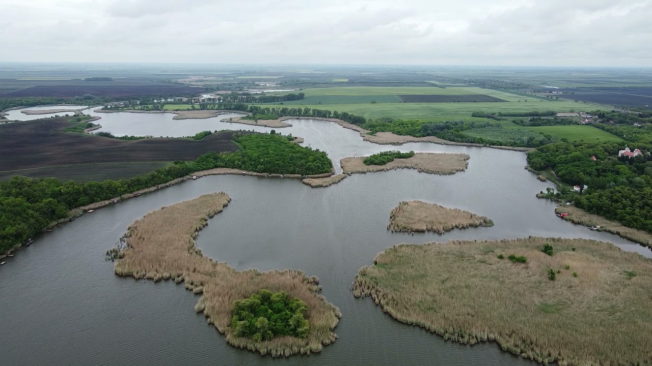 BAČKA TOPOLA , BAČKOTOPOLSKO - ZOBNATIČKO JEZERO IZ VAZDUHA  , LAKE FROM THE AIR ,  SERBIA