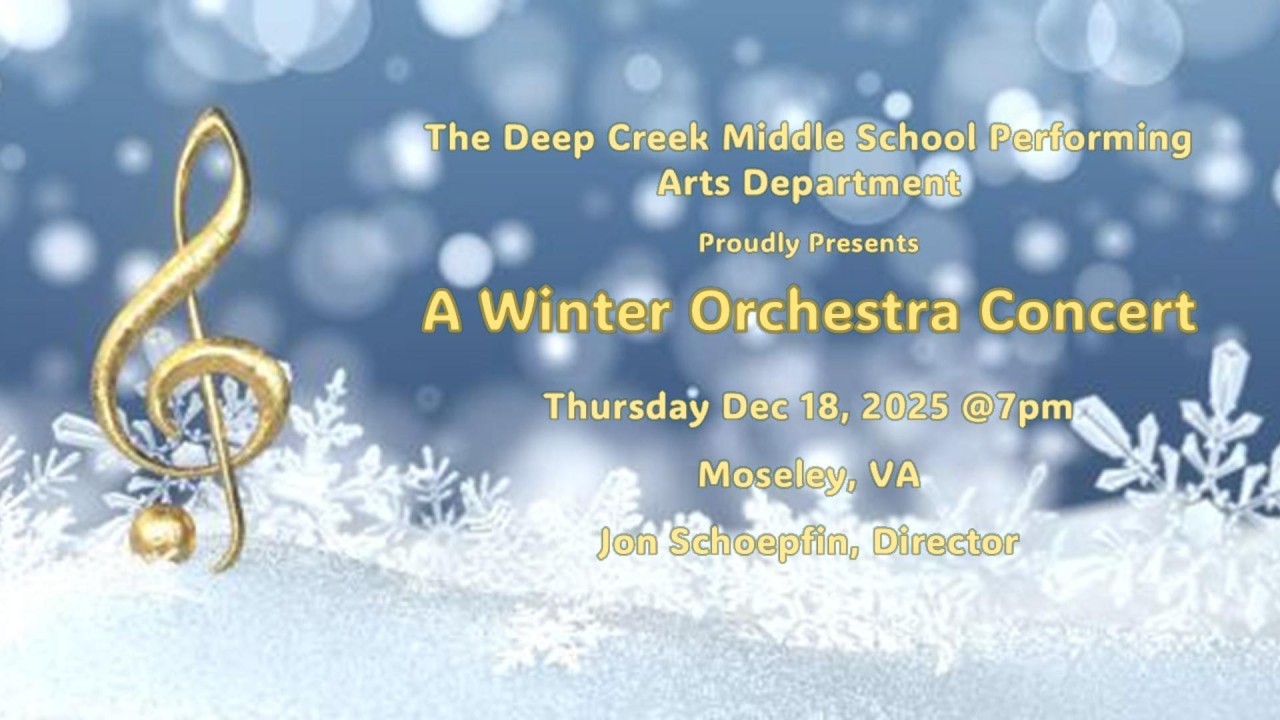 A Winter Orchestra Concert, Deep Creek Middle School, 2025