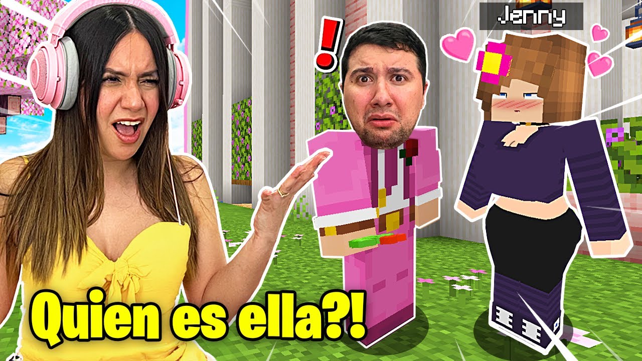 Le FUI INFIEL a MI NOVIA en nuestro PROPIO MUNDO DE MINECRAFT con el JENNY MOD 😂😳*BROMA*