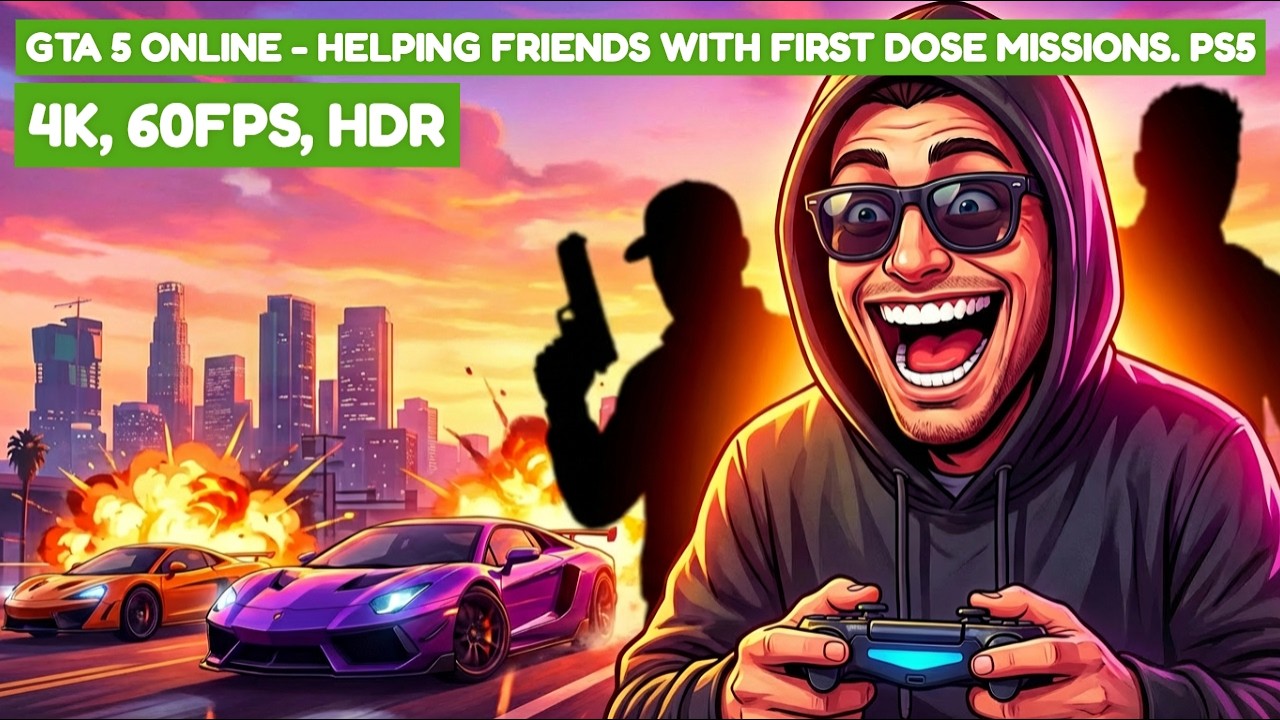 Helping Friends With The First Dose Missions On GTA 5 Online. PS5