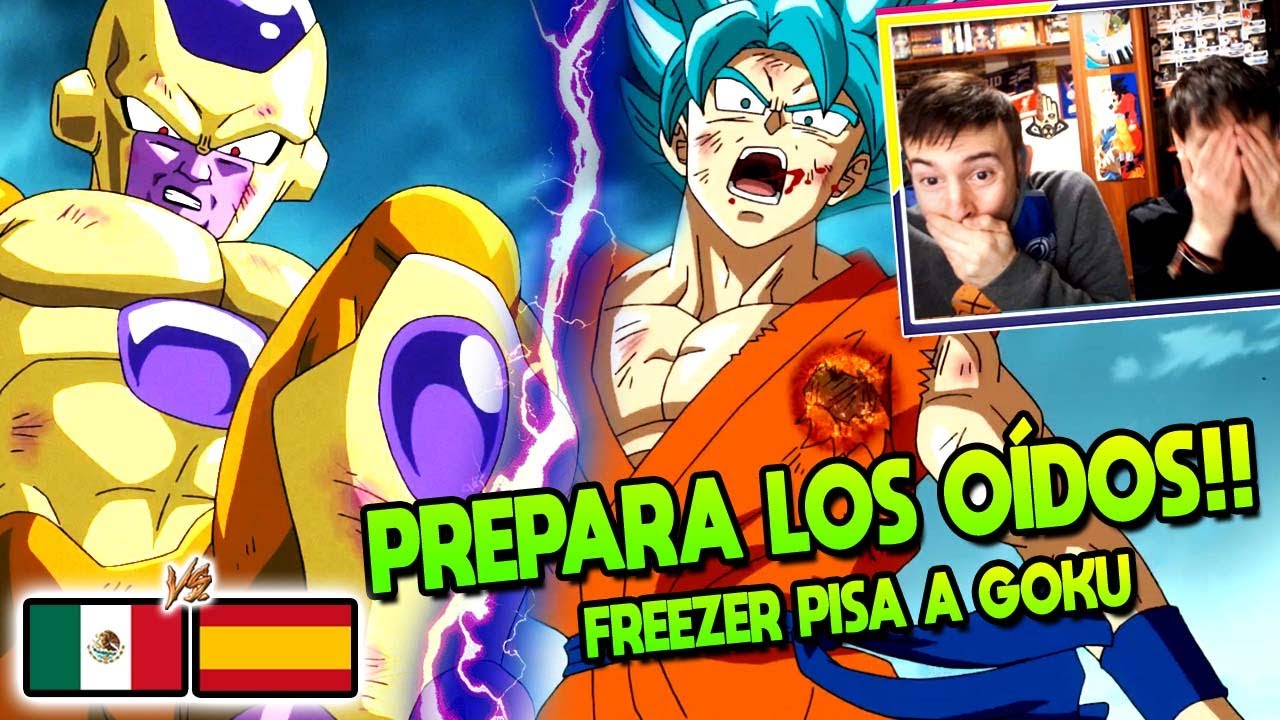 ESPAÑOLES REACCIONAN A DRAGON BALL LATINO VS ESPAÑOL 💥FREEZER PISA LA HERIDA DE GOKU💥