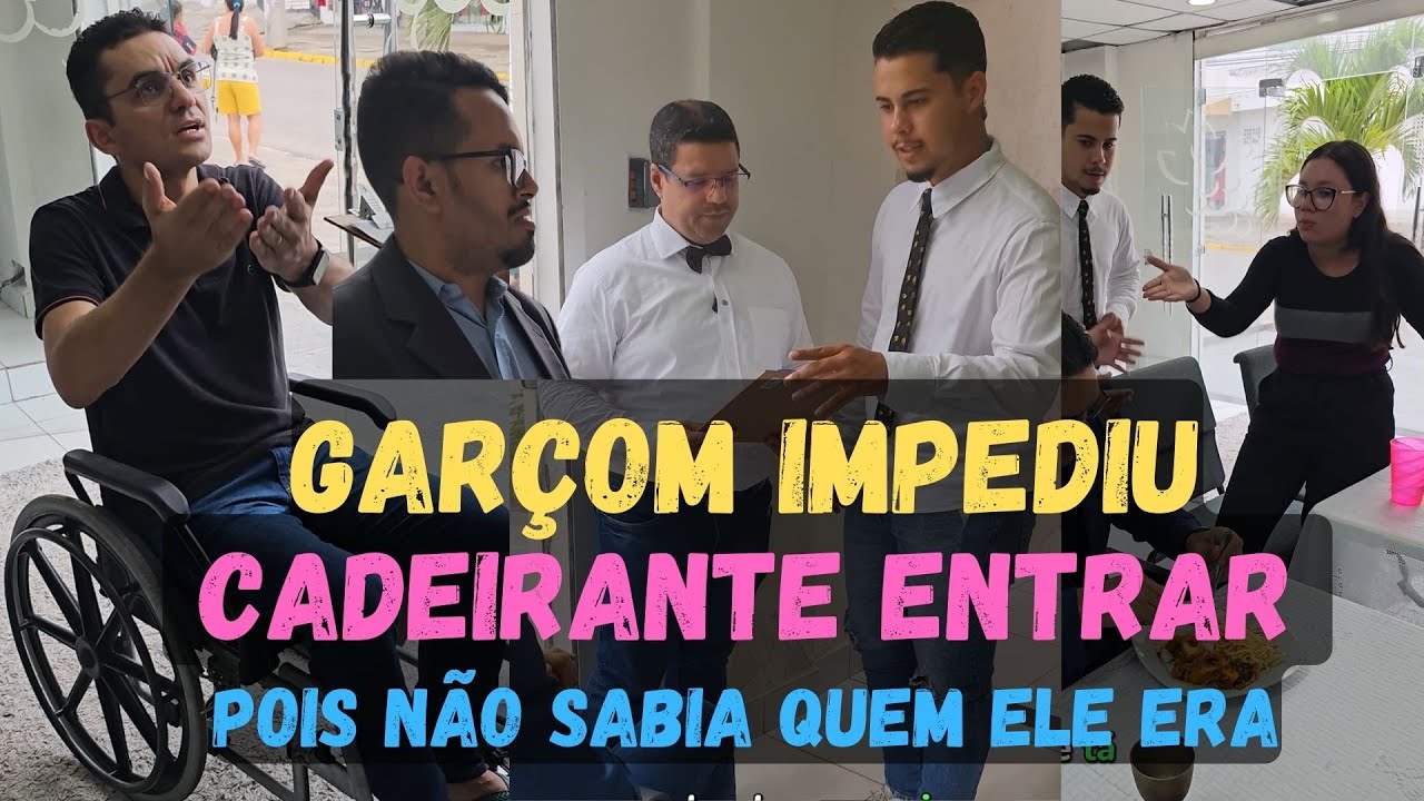 Garçom despreza e expulsa Cadeirante, e no final tem uma grande Surpresa