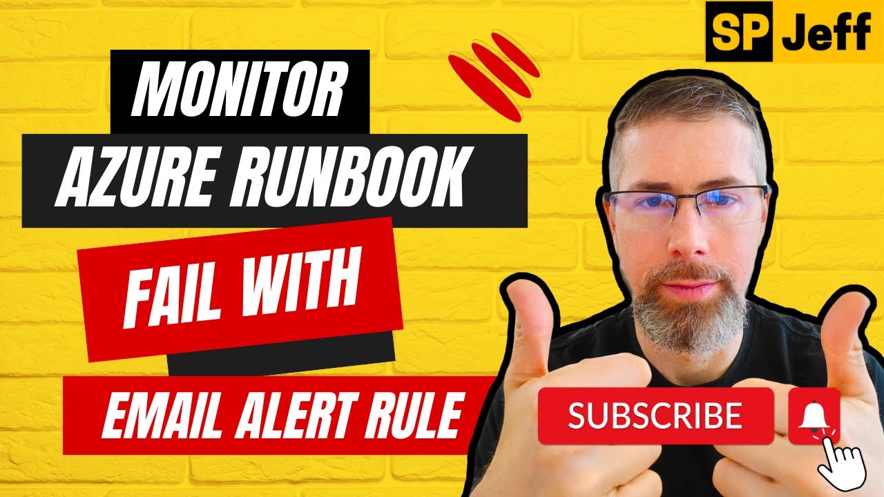 Мониторинг сбоев Azure Runbook с помощью правила оповещения по электронной почте