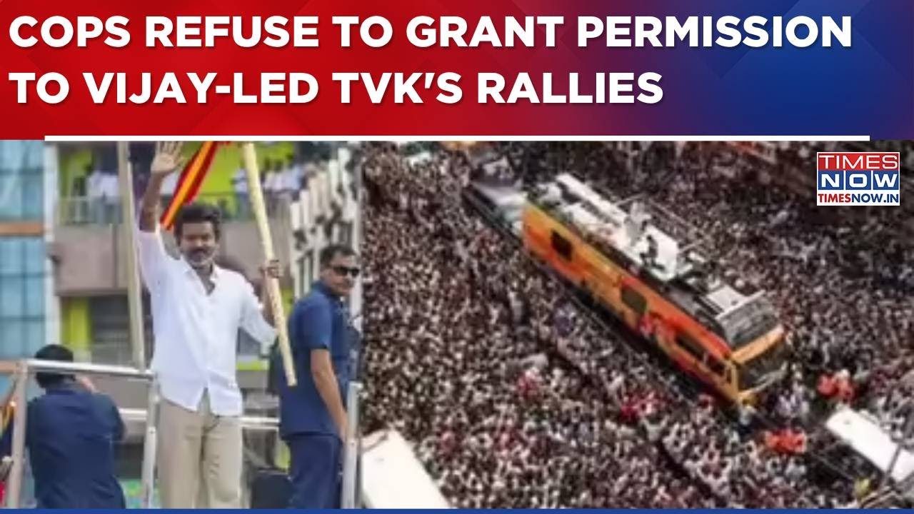 Karur Stampede Aftermath: Tamil Nadu Police Refuses To Grant Permission To Vijay-Led TVK's Rallies