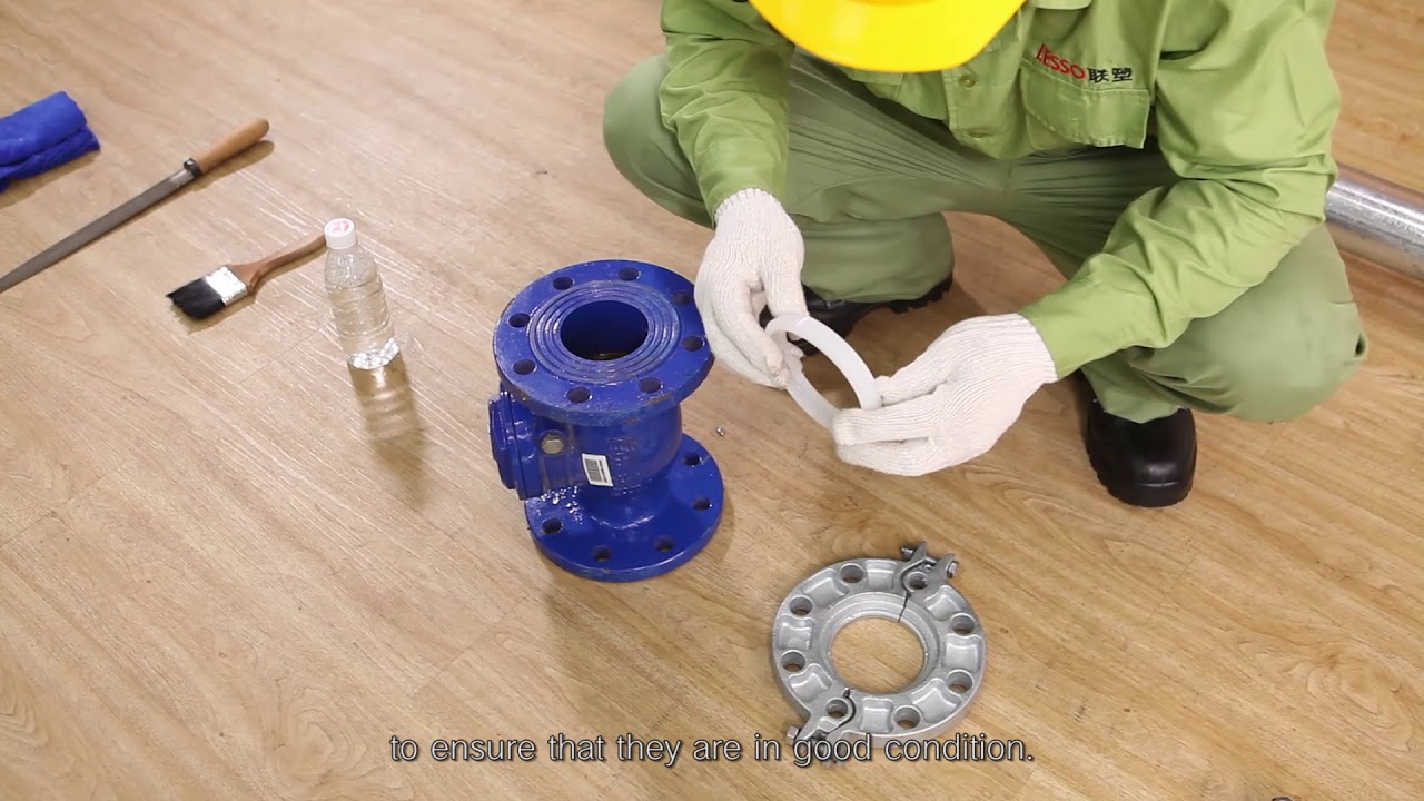 How to connect Steel-Plastic Pipe with Groove Flange |  LESSO
