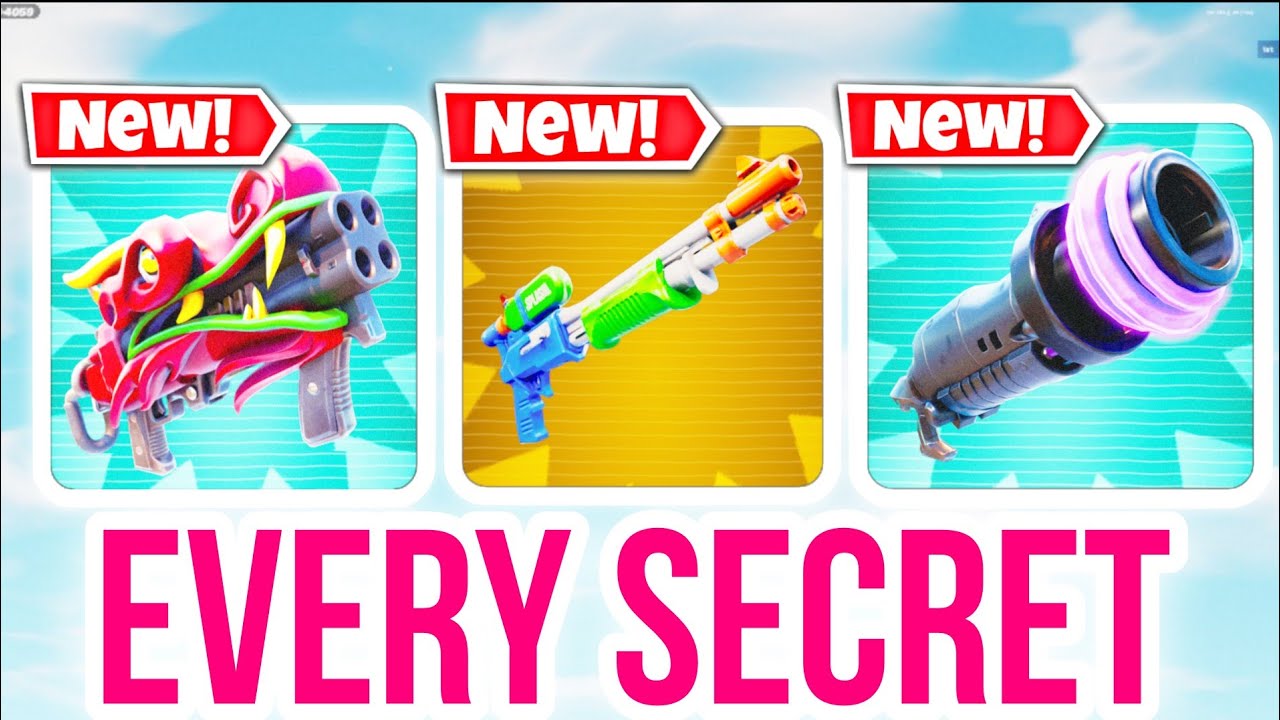 how to get every secret in 1v1 with every gun