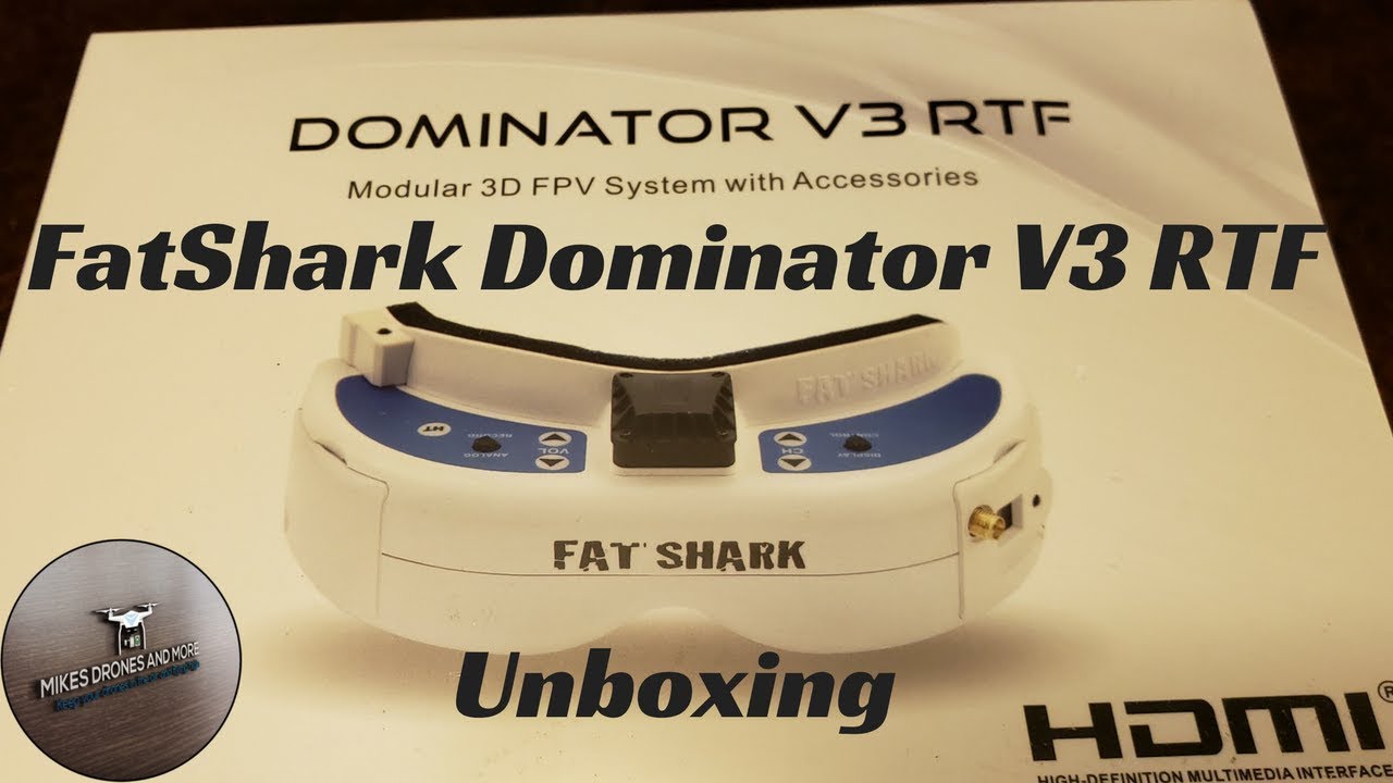 Fat Shark Dominator V3 RTF Bundle Unboxing
