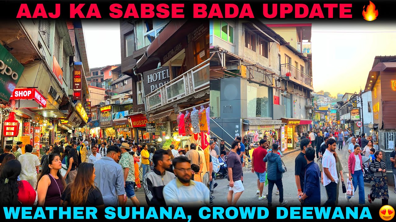 Mussoorie Live Crowd Update 2026 🔥 | Aaj Ka Mausam Aur Bheed