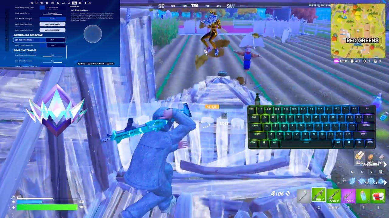 Fortnite Unreal Ranked Reload On PS5 l Keyboard & Mouse Gameplay | 120 FPS