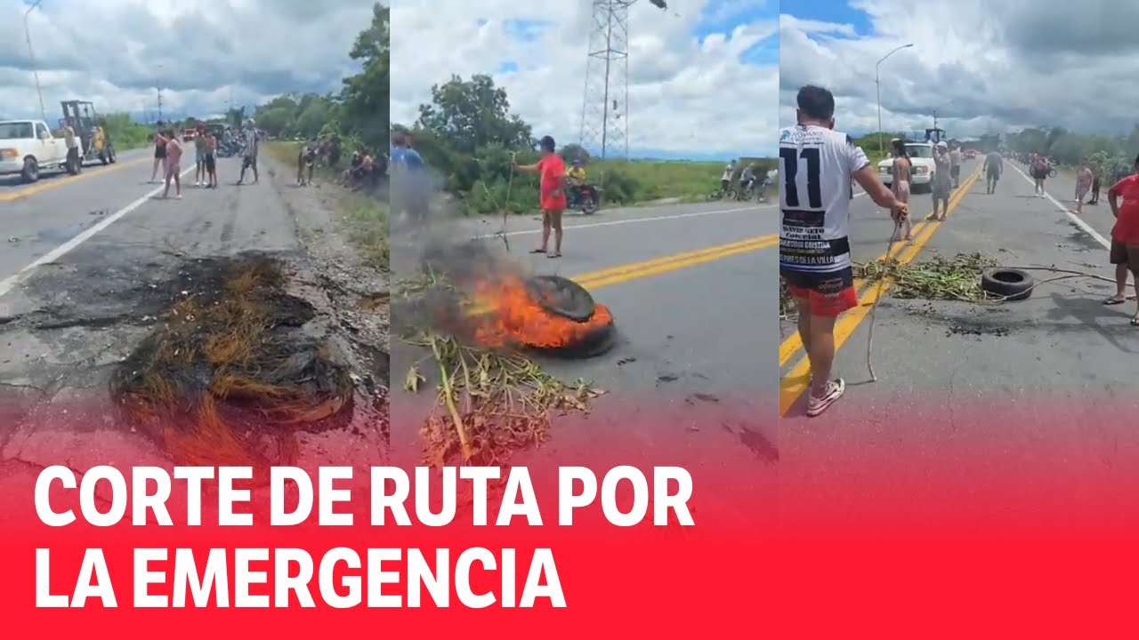 Los vecinos de Villa Nueva cortaron la ex ruta 38 por el daño de las inundaciones